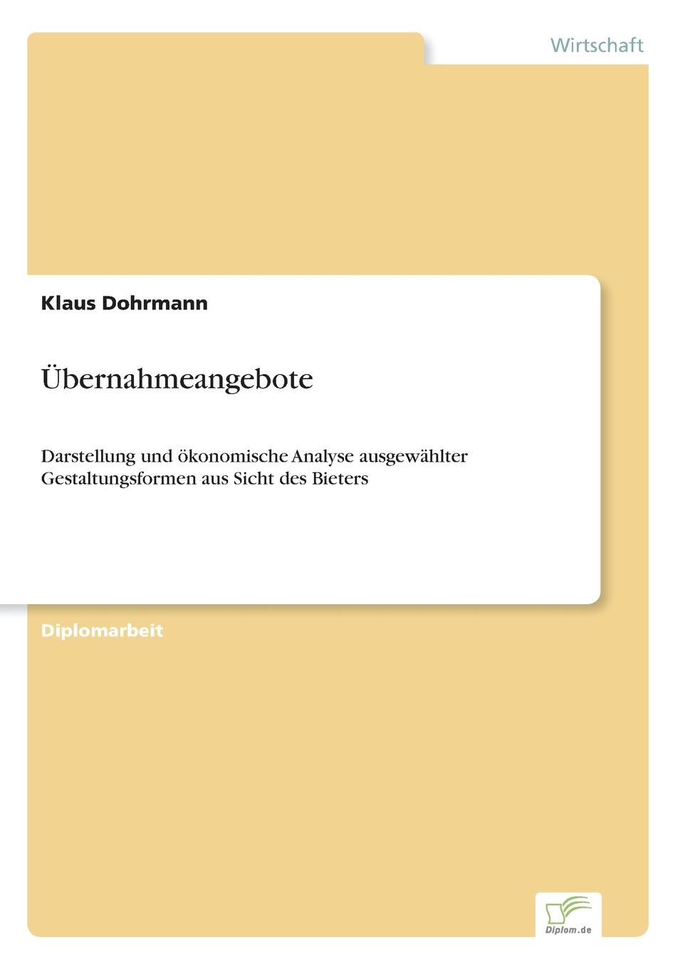 фото Ubernahmeangebote