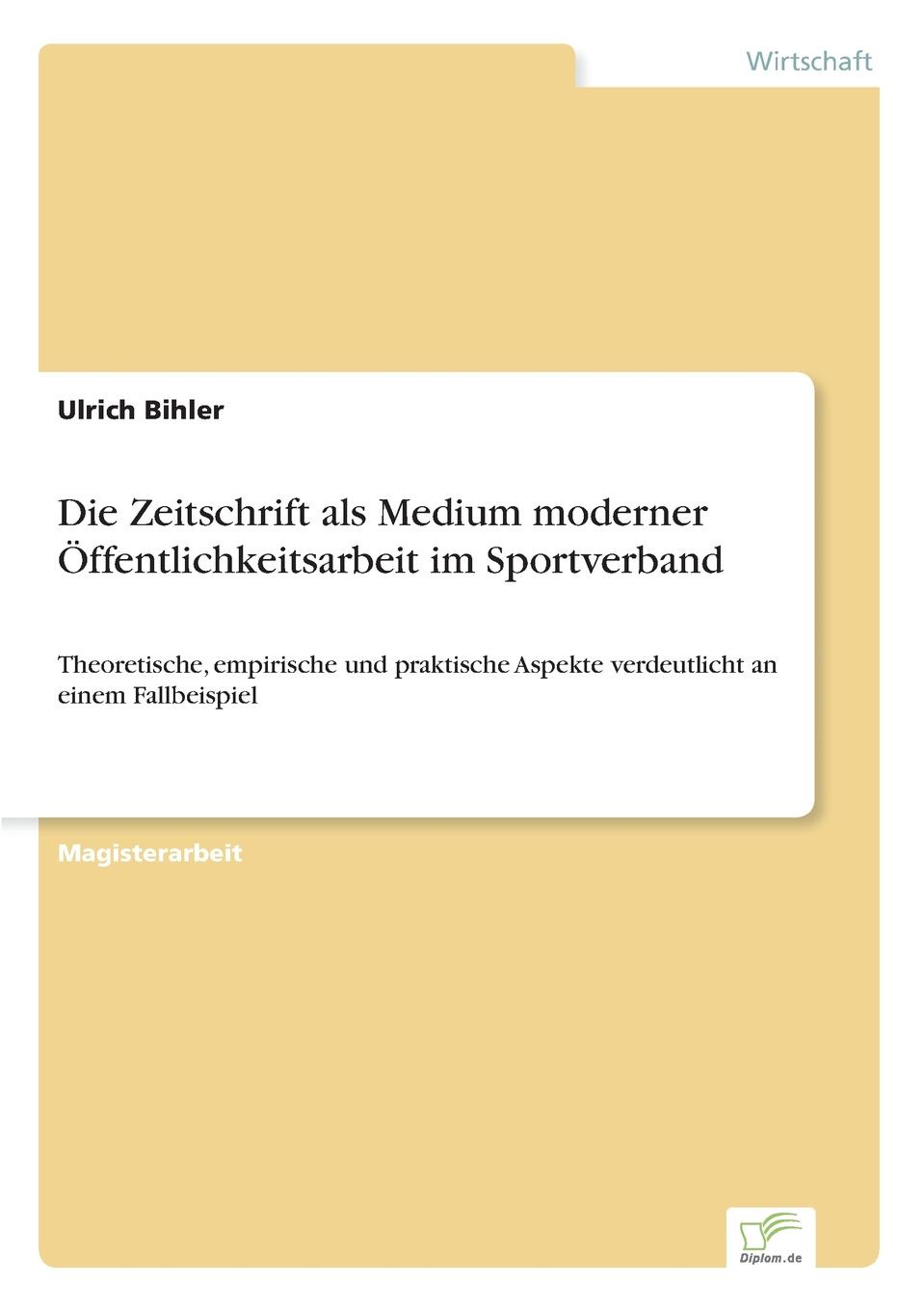 фото Die Zeitschrift als Medium moderner Offentlichkeitsarbeit im Sportverband