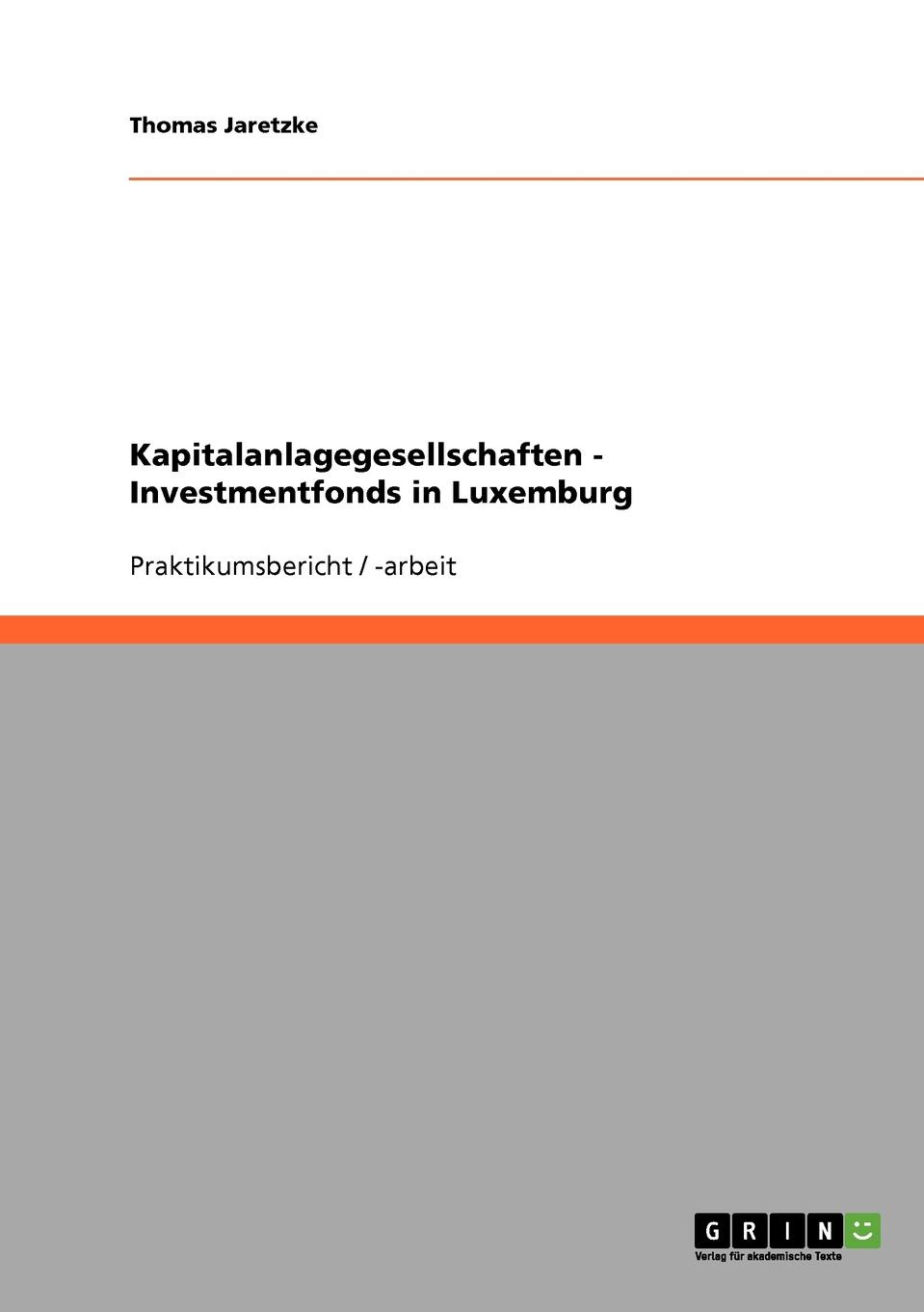 фото Kapitalanlagegesellschaften. Investmentfonds in Luxemburg