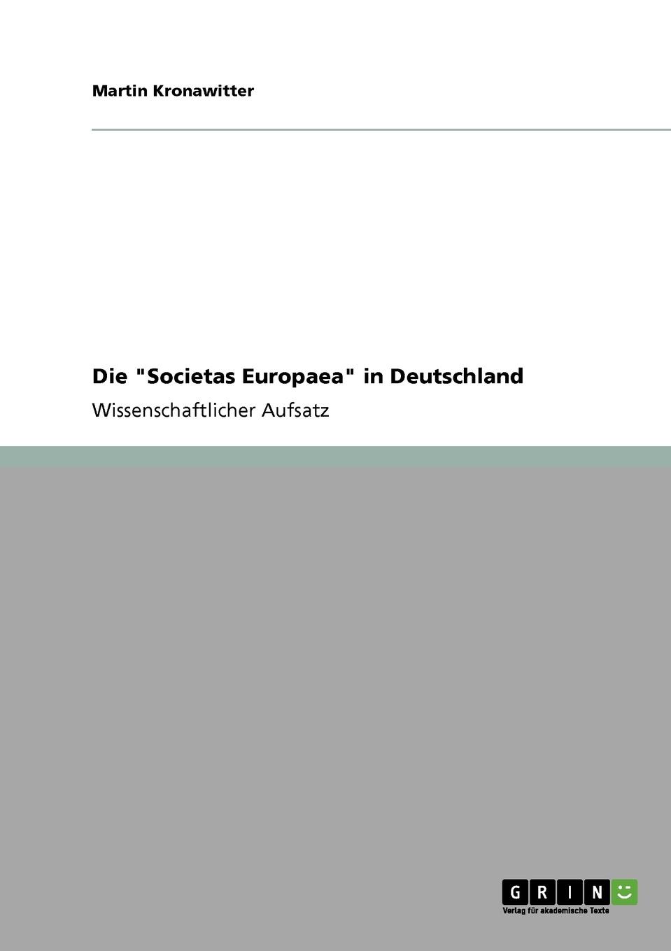 фото Die "Societas Europaea" in Deutschland
