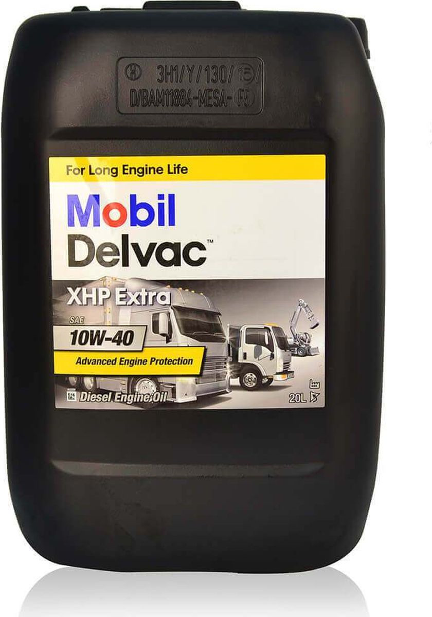 фото Моторное масло Mobil Delvac XHP Extra, 152712, синтетическое, 10W-40, 20 л