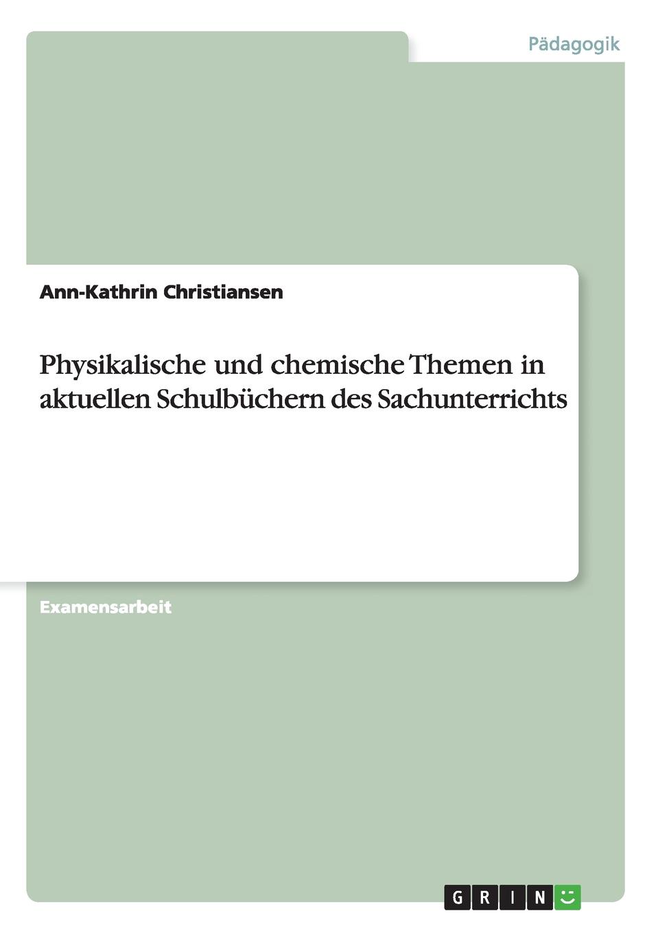 фото Physikalische und chemische Themen in aktuellen Schulbuchern des Sachunterrichts