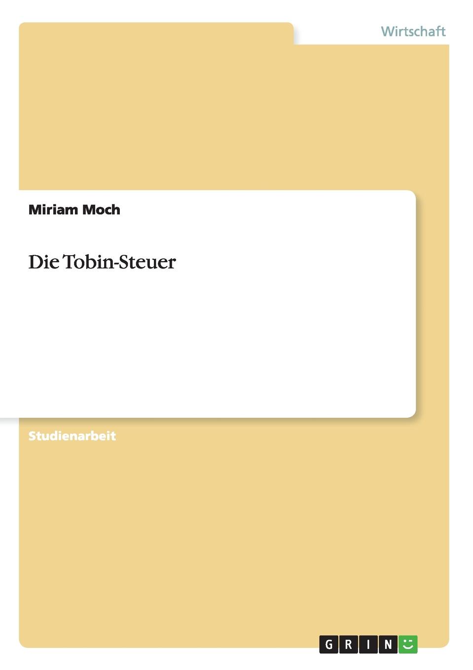 Die Tobin-Steuer