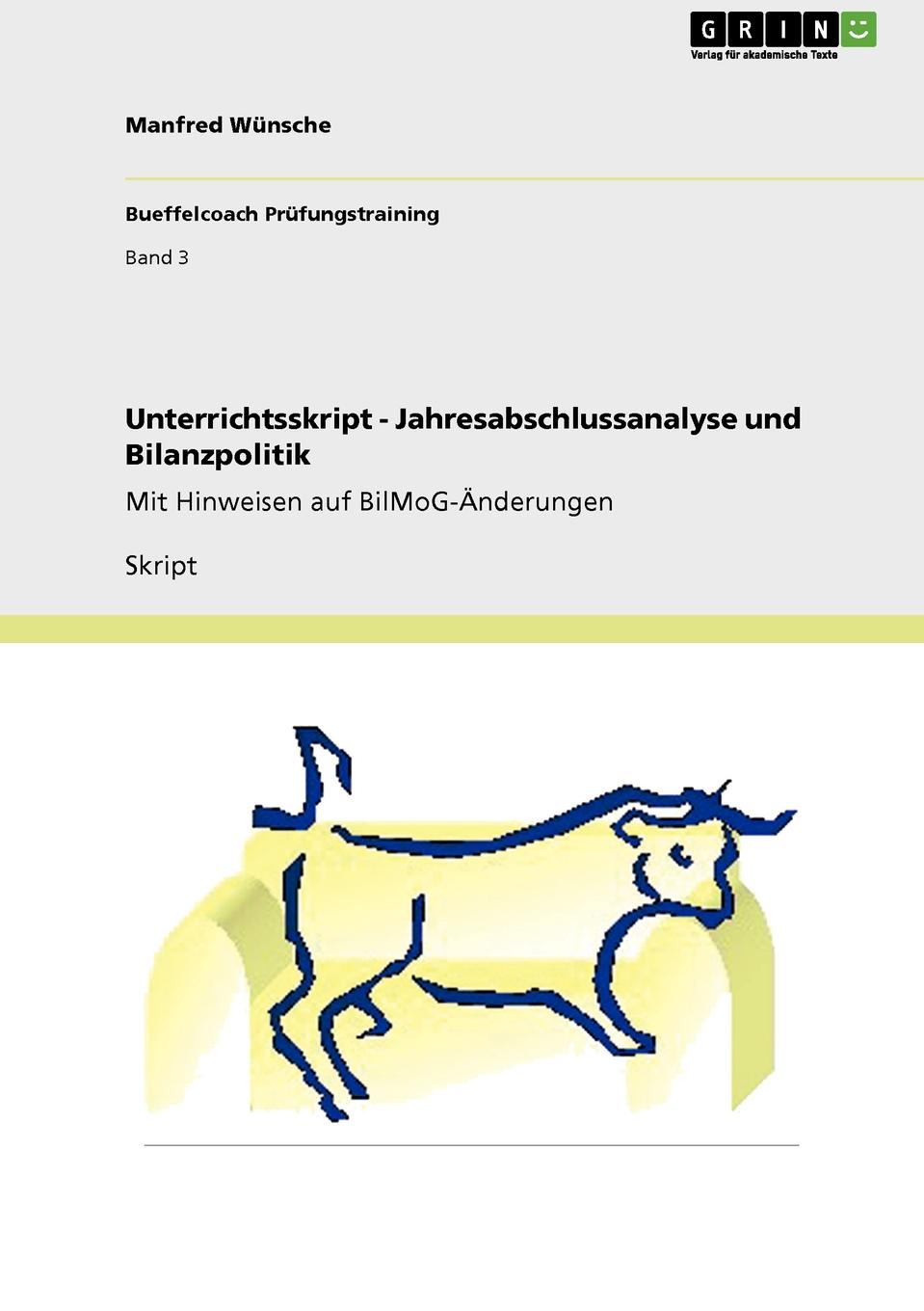 фото Unterrichtsskript - Jahresabschlussanalyse und Bilanzpolitik