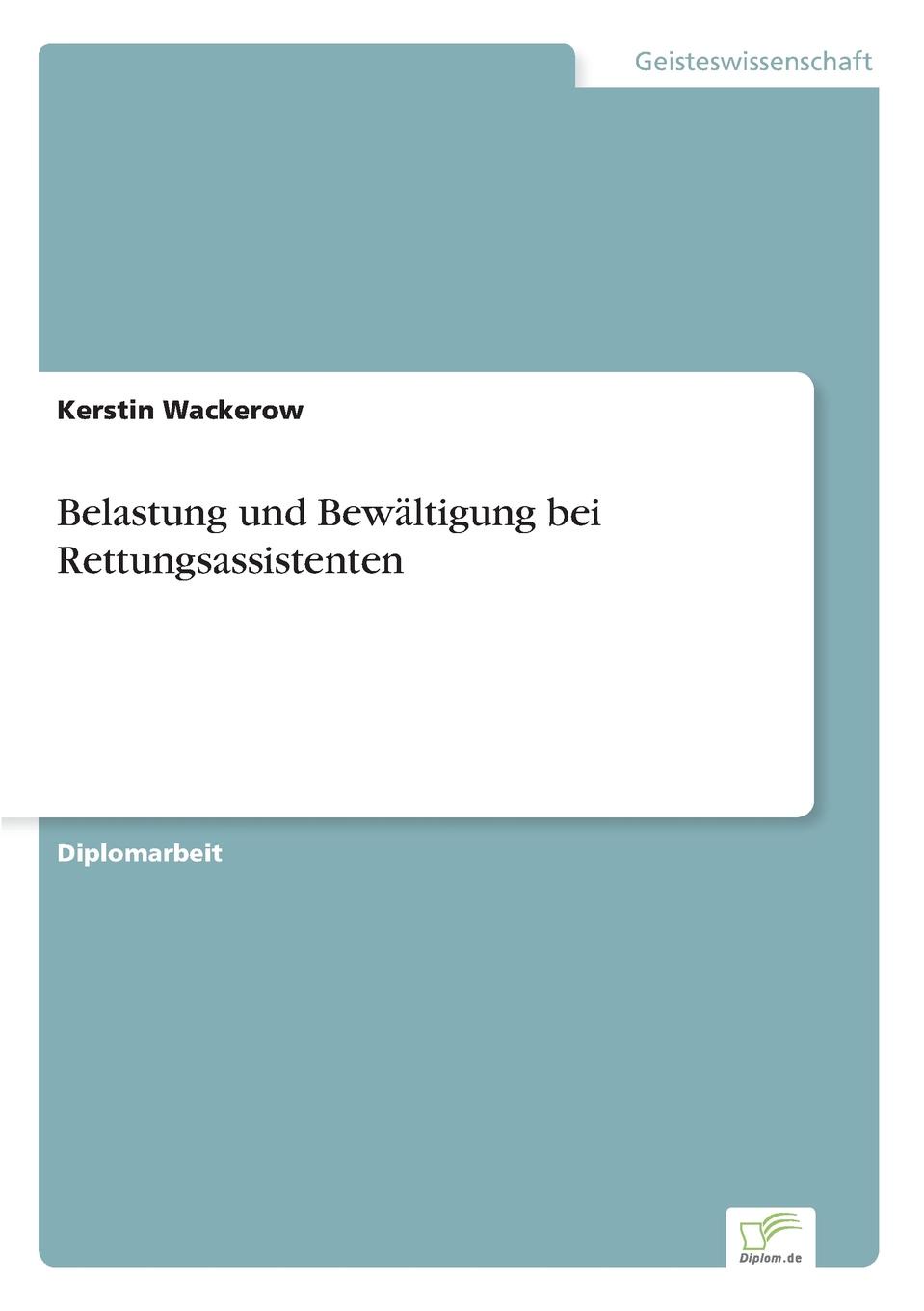 фото Belastung und Bewaltigung bei Rettungsassistenten