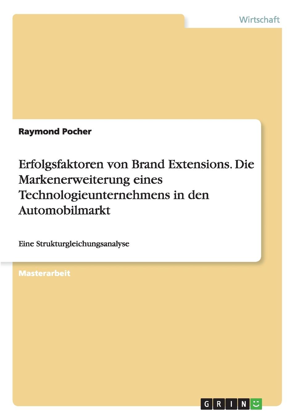 фото Erfolgsfaktoren von Brand Extensions. Die Markenerweiterung eines Technologieunternehmens in den Automobilmarkt