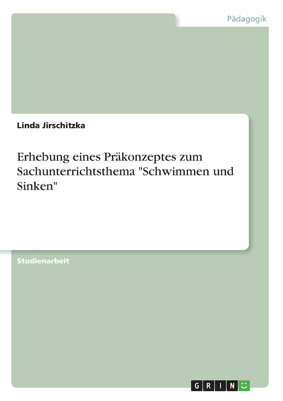 фото Erhebung eines Prakonzeptes zum Sachunterrichtsthema "Schwimmen und Sinken"