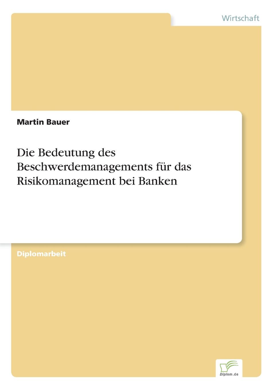 фото Die Bedeutung des Beschwerdemanagements fur das Risikomanagement bei Banken