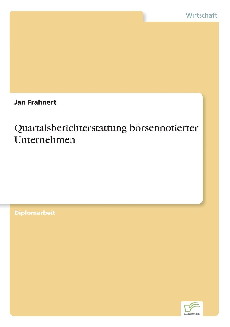 фото Quartalsberichterstattung borsennotierter Unternehmen