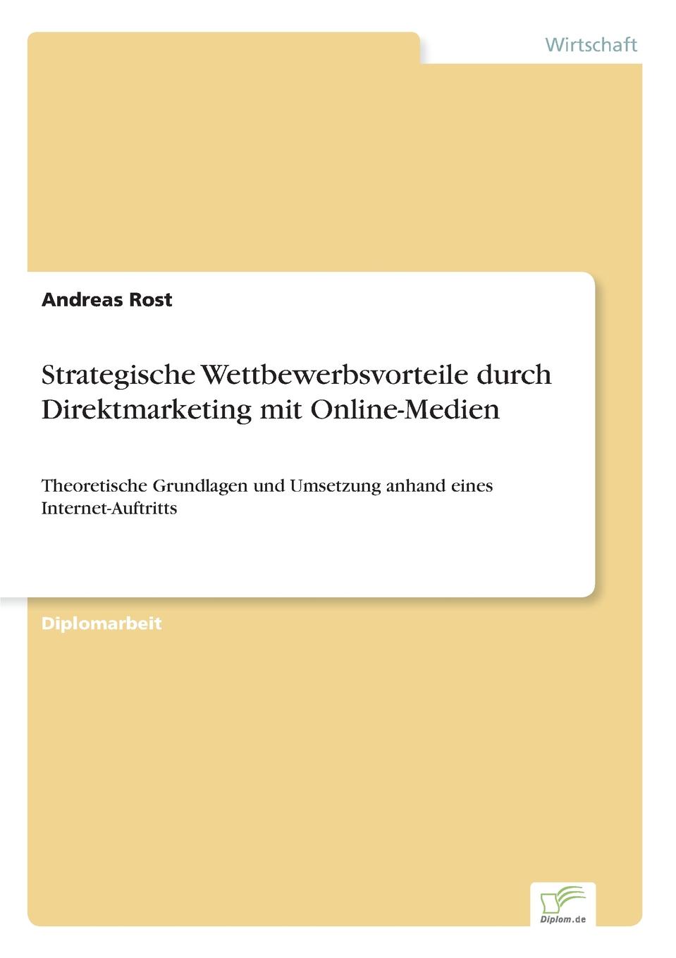 фото Strategische Wettbewerbsvorteile durch Direktmarketing mit Online-Medien