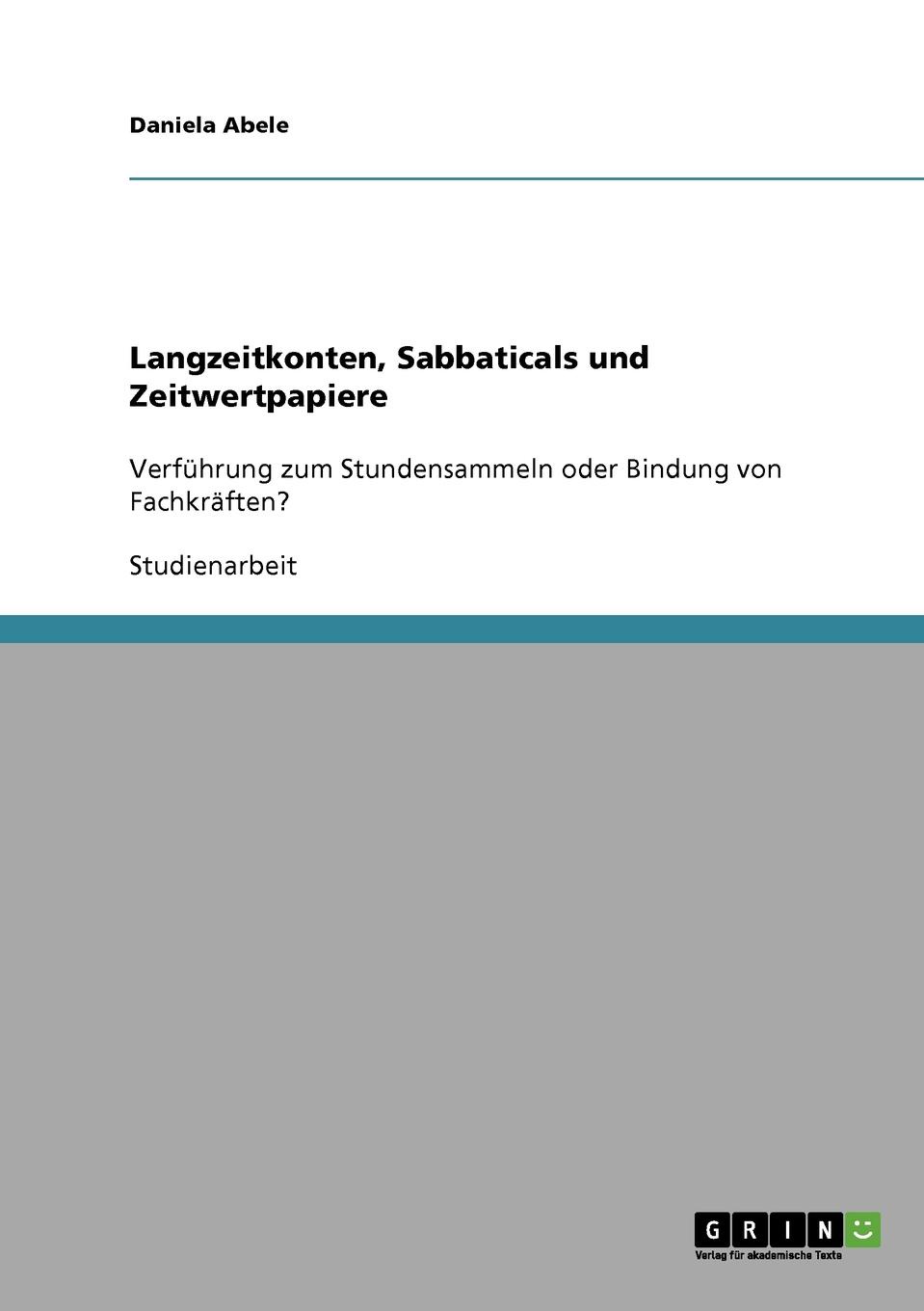 фото Langzeitkonten, Sabbaticals und Zeitwertpapiere