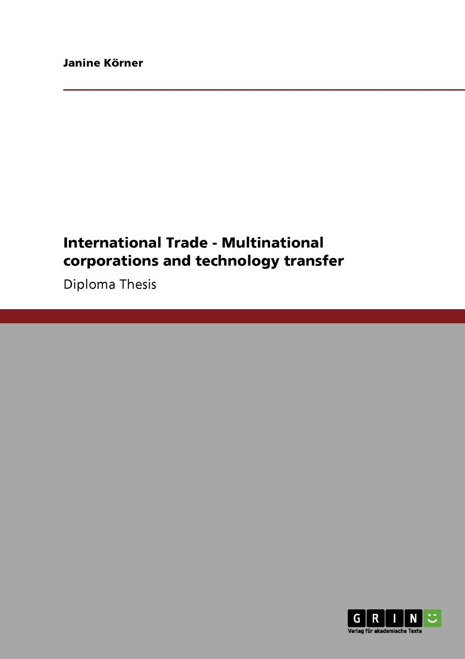 фото International Trade - Multinational corporations and technology transfer