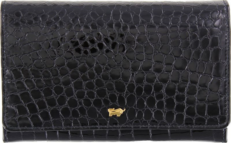 Кошелек женский Braun Buffel Glanzkroko Wallet 9Cs, 40430, черный