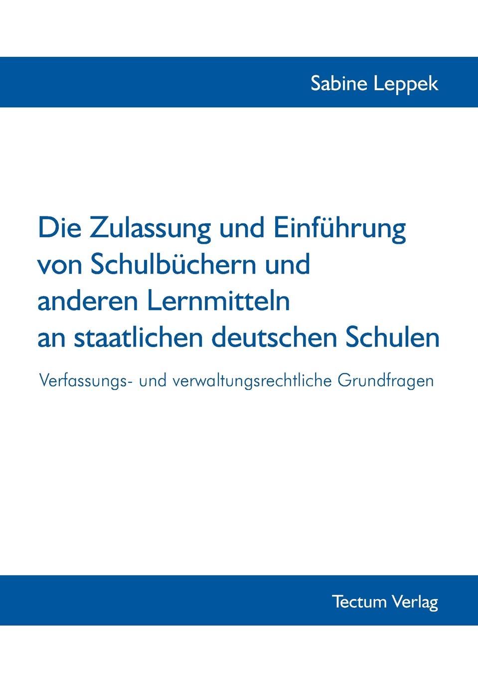 фото Die Zulassung und Einfuhrung von Schulbuchern und anderen Lernmitteln an staatlichen deutschen Schulen