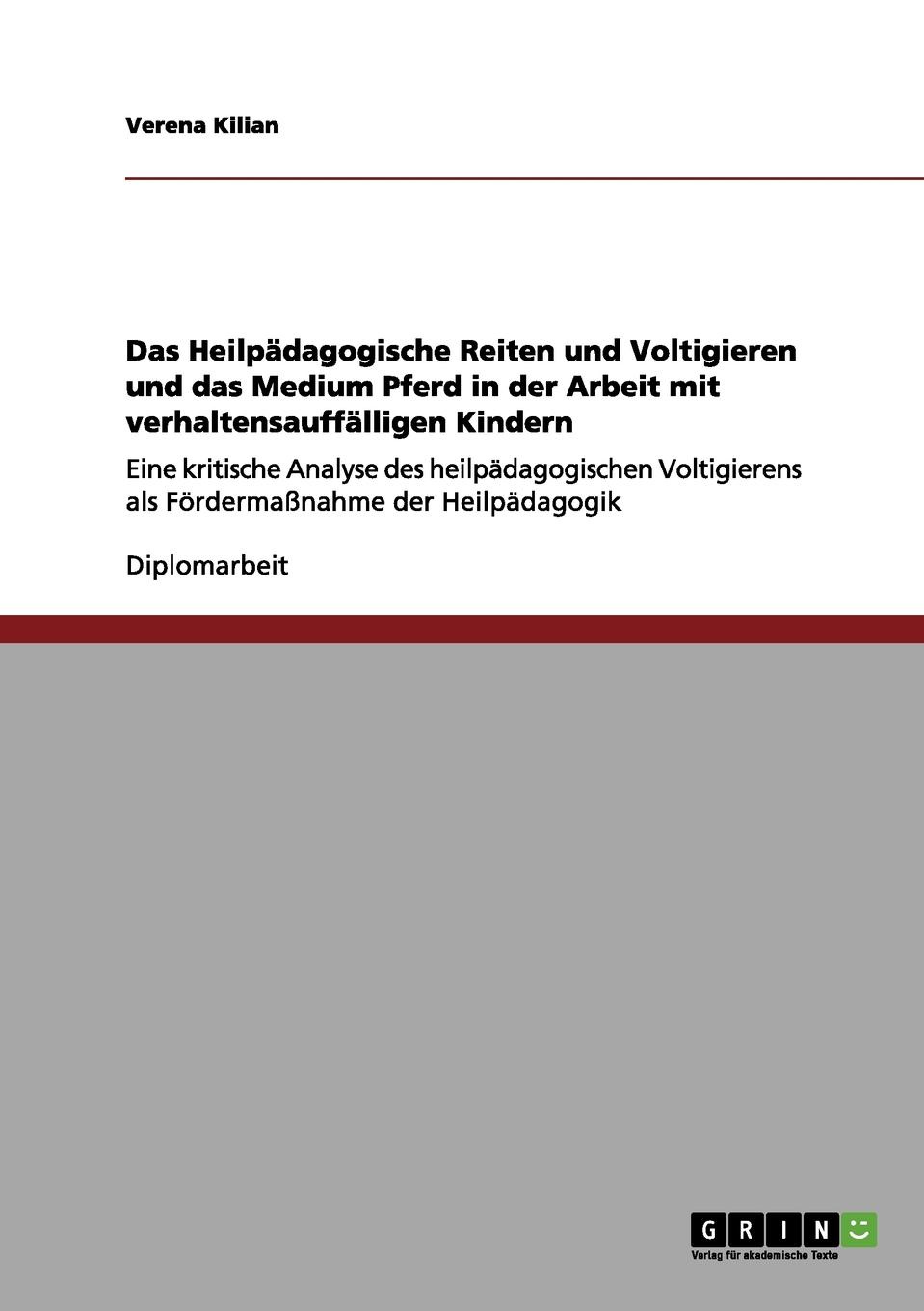 фото Das Heilpadagogische Reiten und Voltigieren und das Medium Pferd in der Arbeit mit verhaltensauffalligen Kindern