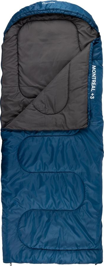 Спальный мешок Outventure Montreal T +3, S19EOUOS045-Z2, правосторонняя молния, синий, размер XL-XXL