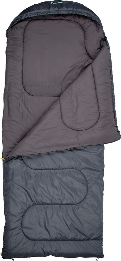 Спальный мешок Outventure Montreal T +3, S19EOUOS049-91, правосторонняя молния, серый, размер M-L
