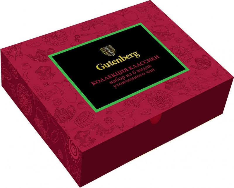 Чай в пакетиках Gutenberg Коллекция чайной классики Red, 60 шт по 2 г
