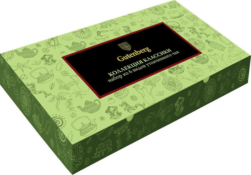 Чай в пакетиках Gutenberg Коллекция чайной классики Green, 60 шт по 2 г