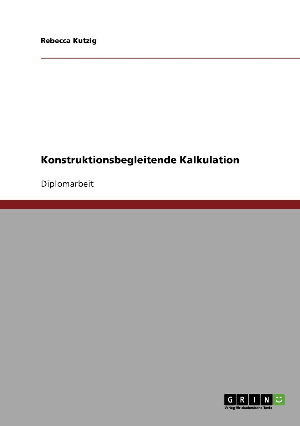 фото Konstruktionsbegleitende Kalkulation