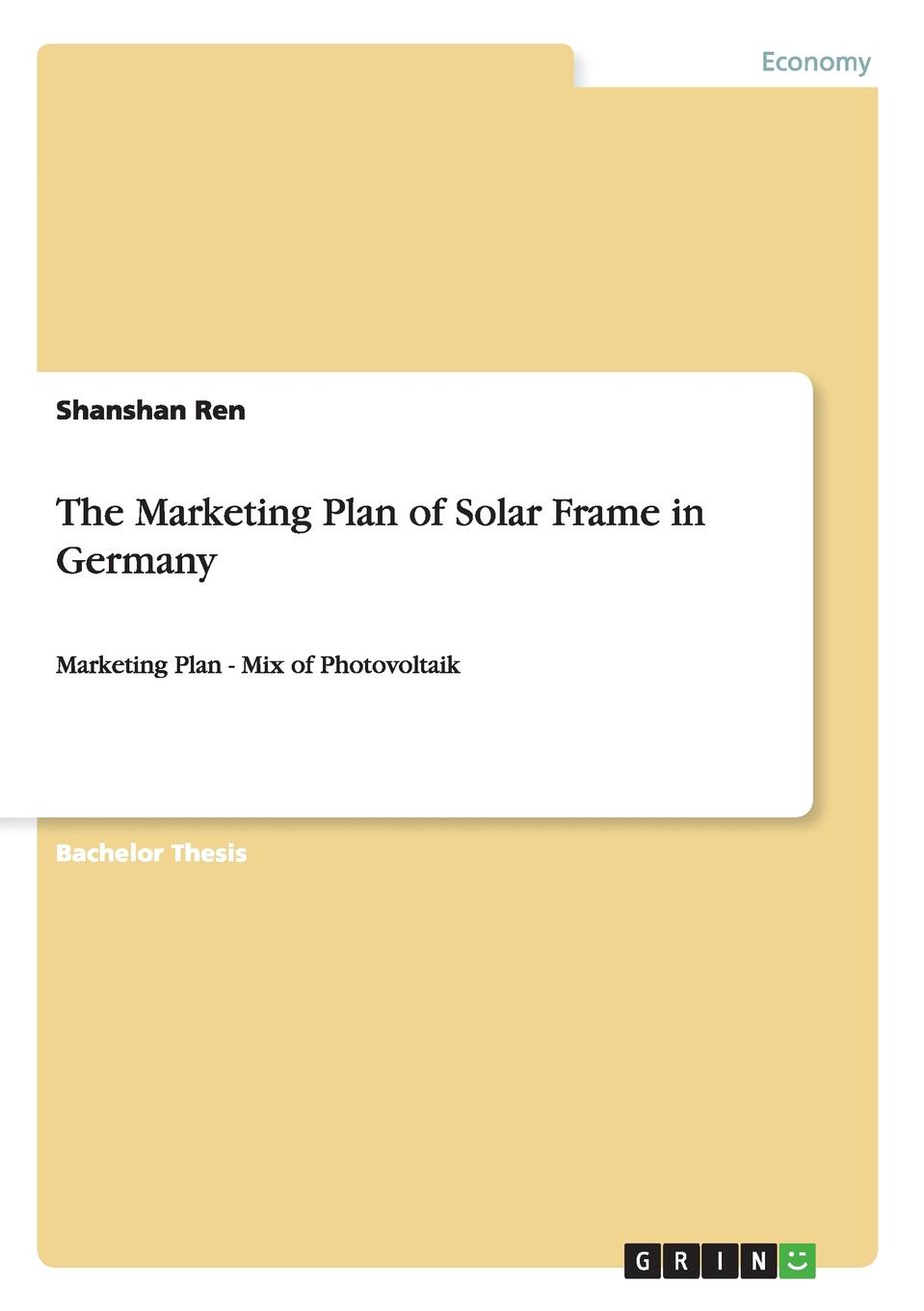 фото The Marketing Plan of Solar Frame in Germany