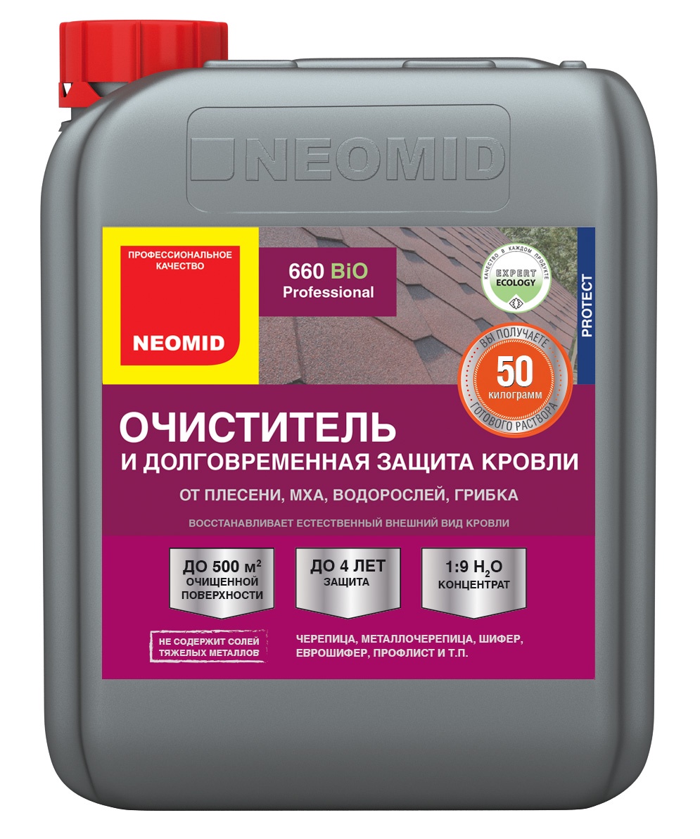 фото Очиститель Neomid 660, моющее средство для кровли, 5 кг