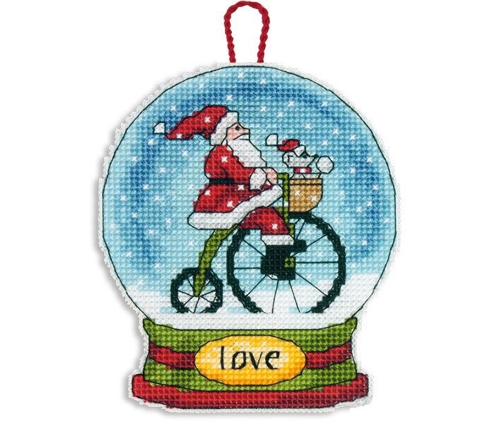 фото Набор для вышивания Dimensions Love Snow Globe Ornament