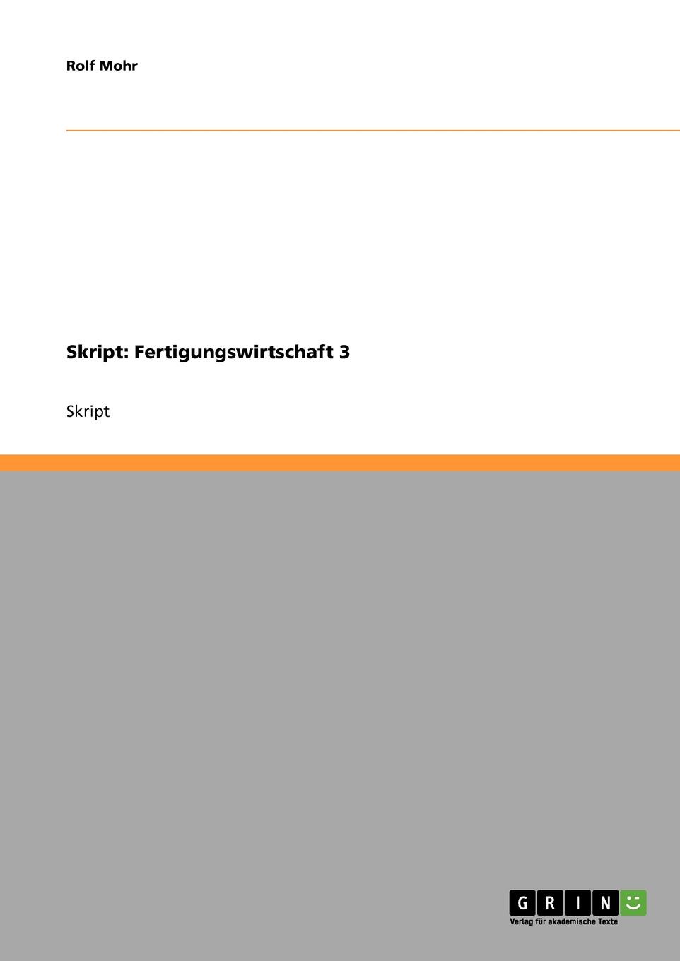 фото Skript. Fertigungswirtschaft 3