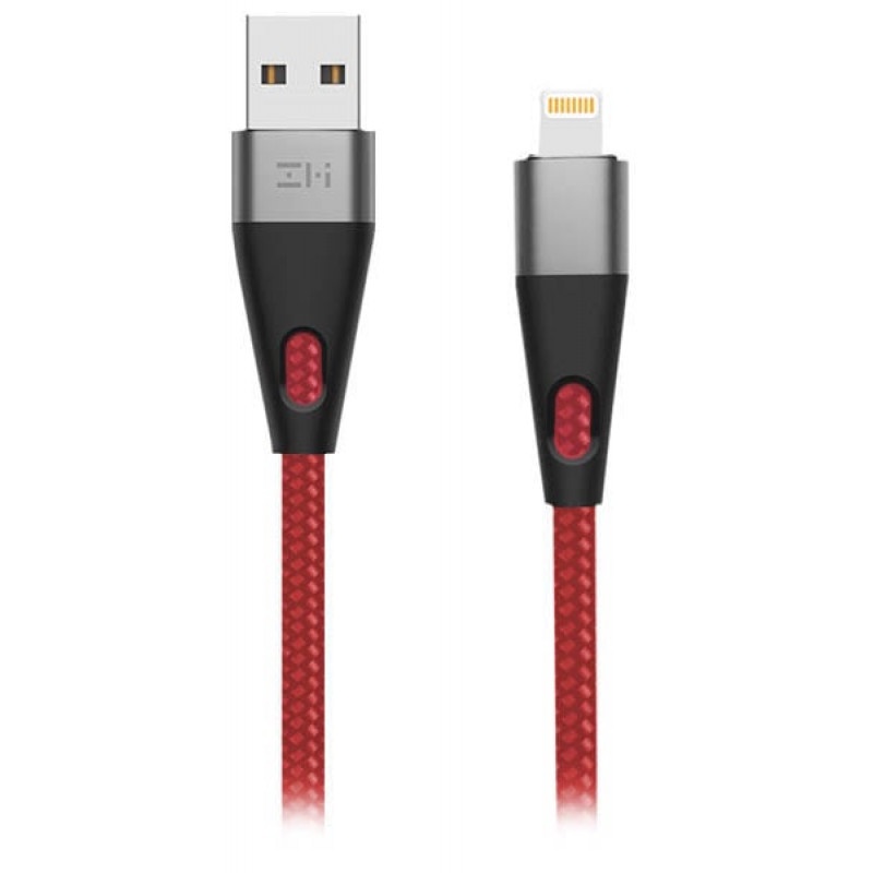 фото Кабель ZMI Xiaomi AL806 Red USB/Lightning MFi 100см, красный