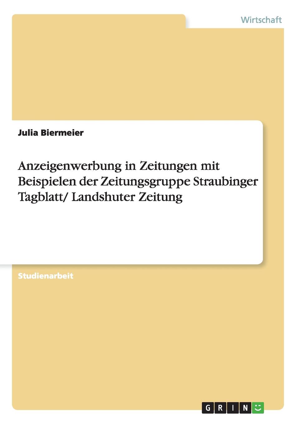 фото Anzeigenwerbung in Zeitungen mit Beispielen der Zeitungsgruppe Straubinger Tagblatt/ Landshuter Zeitung