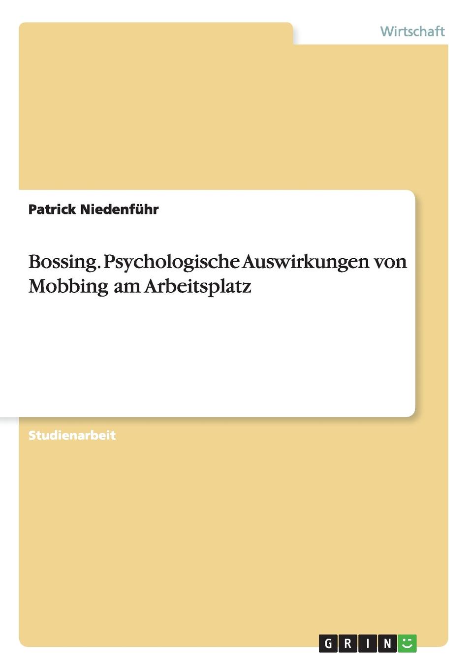 фото Bossing. Psychologische Auswirkungen Von Mobbing Am Arbeitsplatz