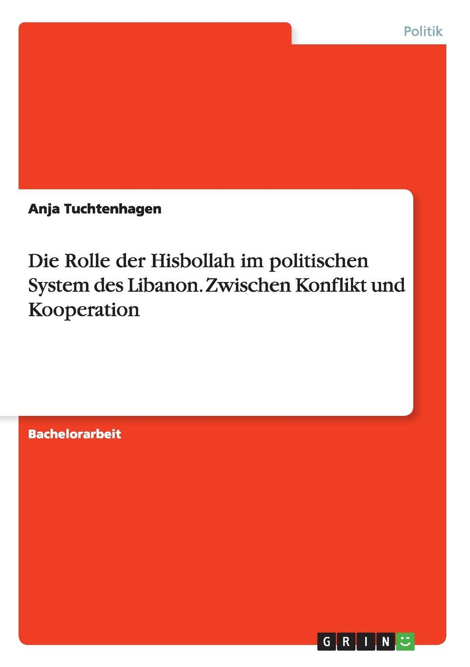 Die Rolle der Hisbollah im politischen System des Libanon. Zwischen Konflikt und Kooperation