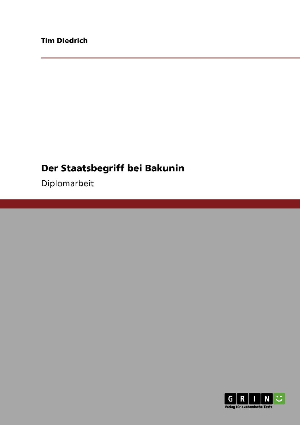 Der Staatsbegriff bei Bakunin