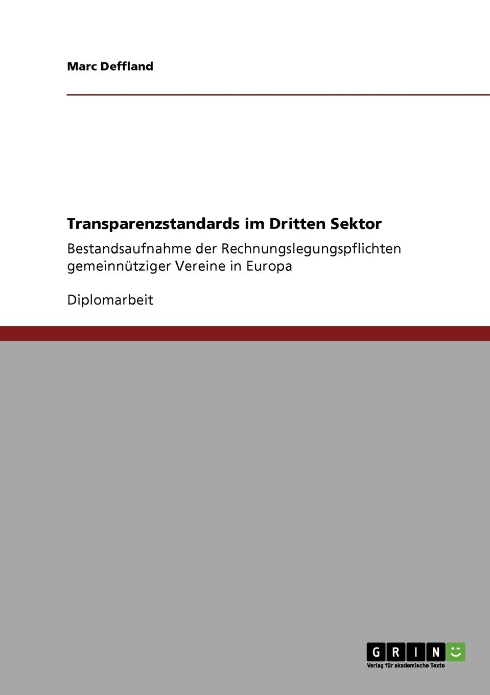 Transparenzstandards im Dritten Sektor