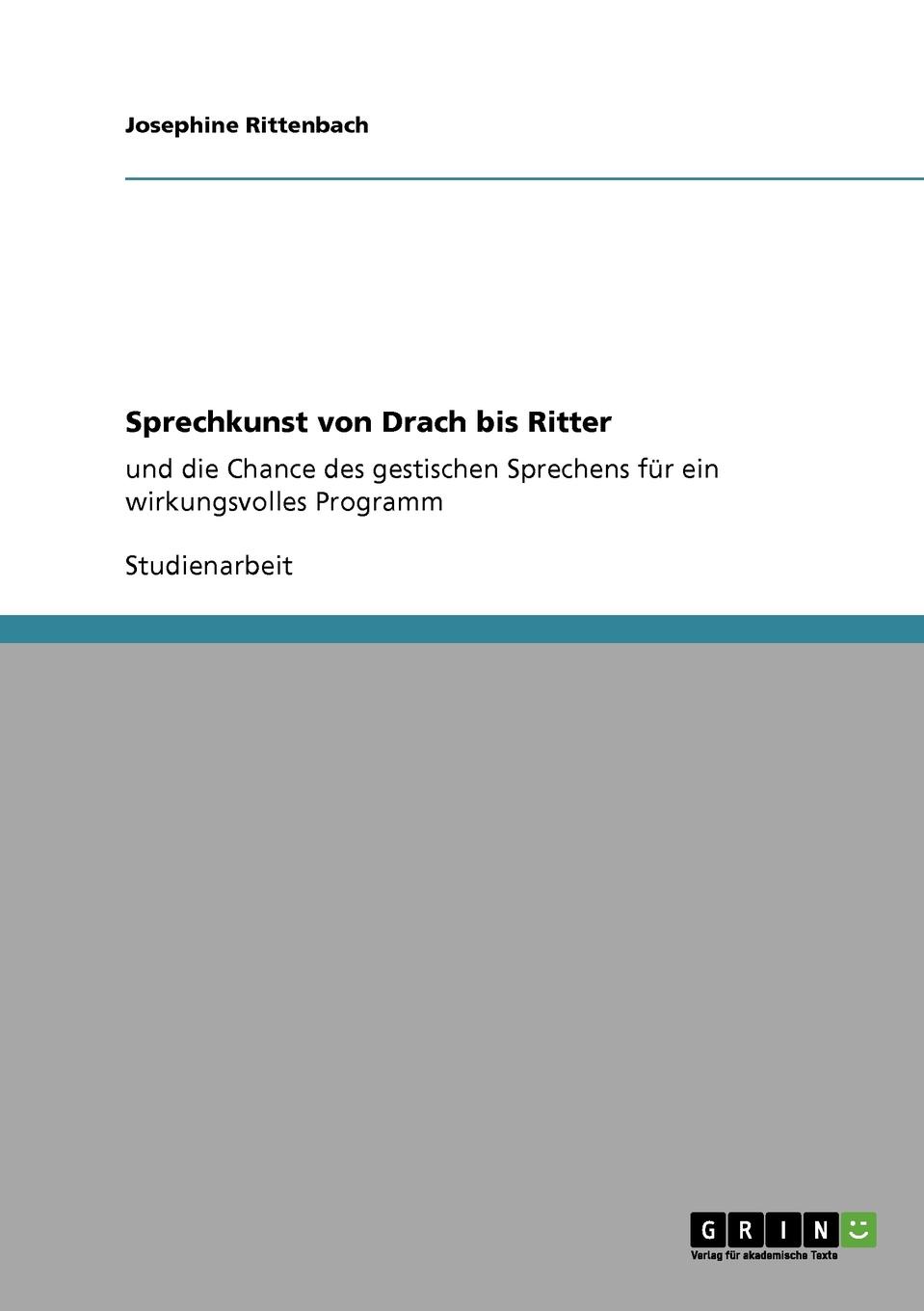 Sprechkunst von Drach bis Ritter