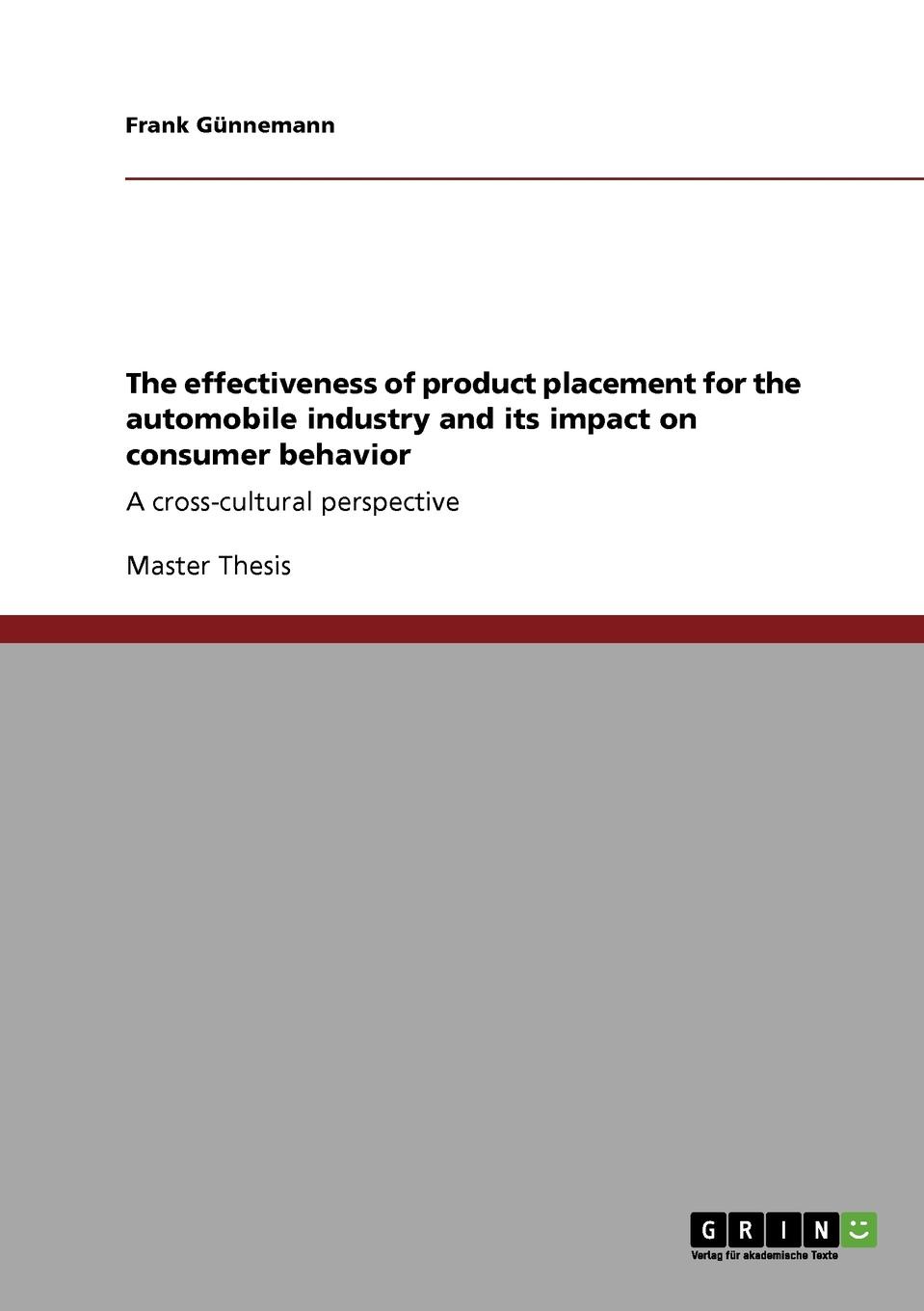 фото The effectiveness of product placement for the automobile industry and its impact on consumer behavior