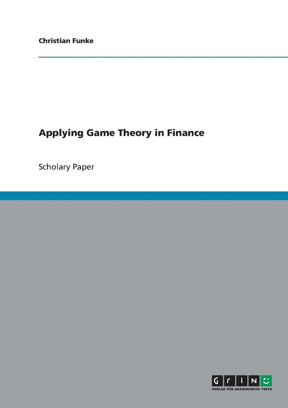 фото Applying Game Theory in Finance