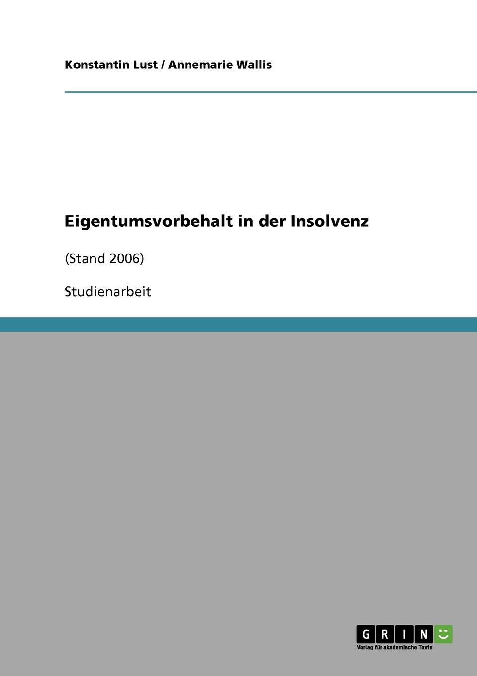 Eigentumsvorbehalt in der Insolvenz