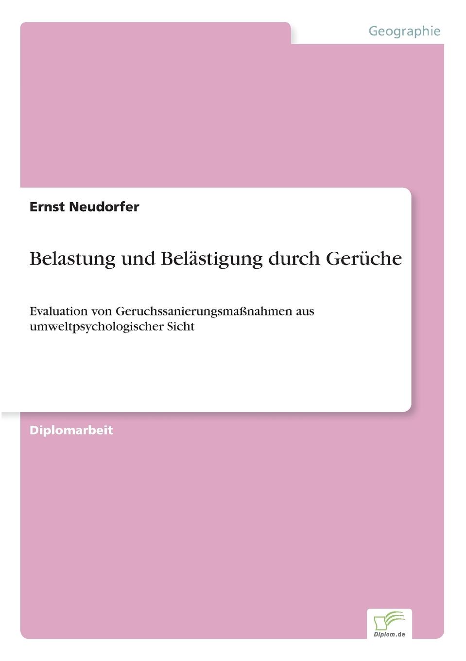 Belastung und Belastigung durch Geruche