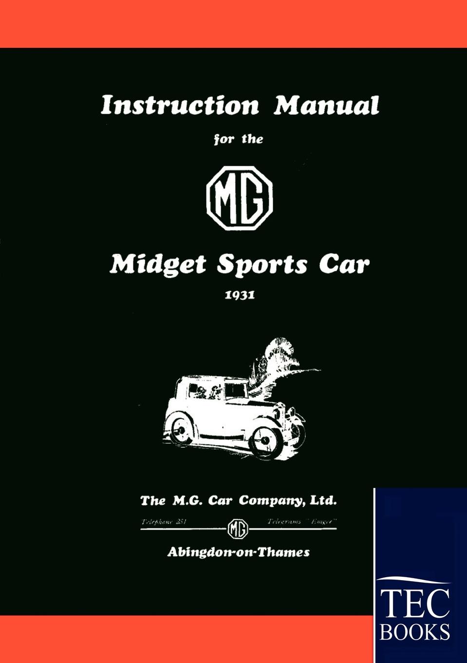 фото Instruction Manual for the MG Midget Sports Car