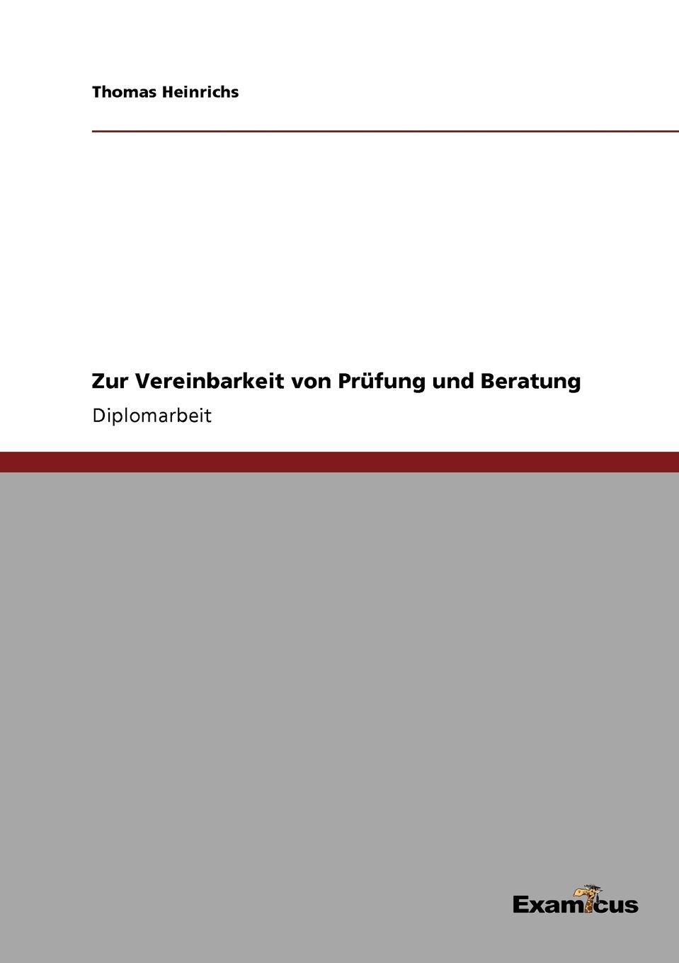 фото Zur Vereinbarkeit von Prufung und Beratung