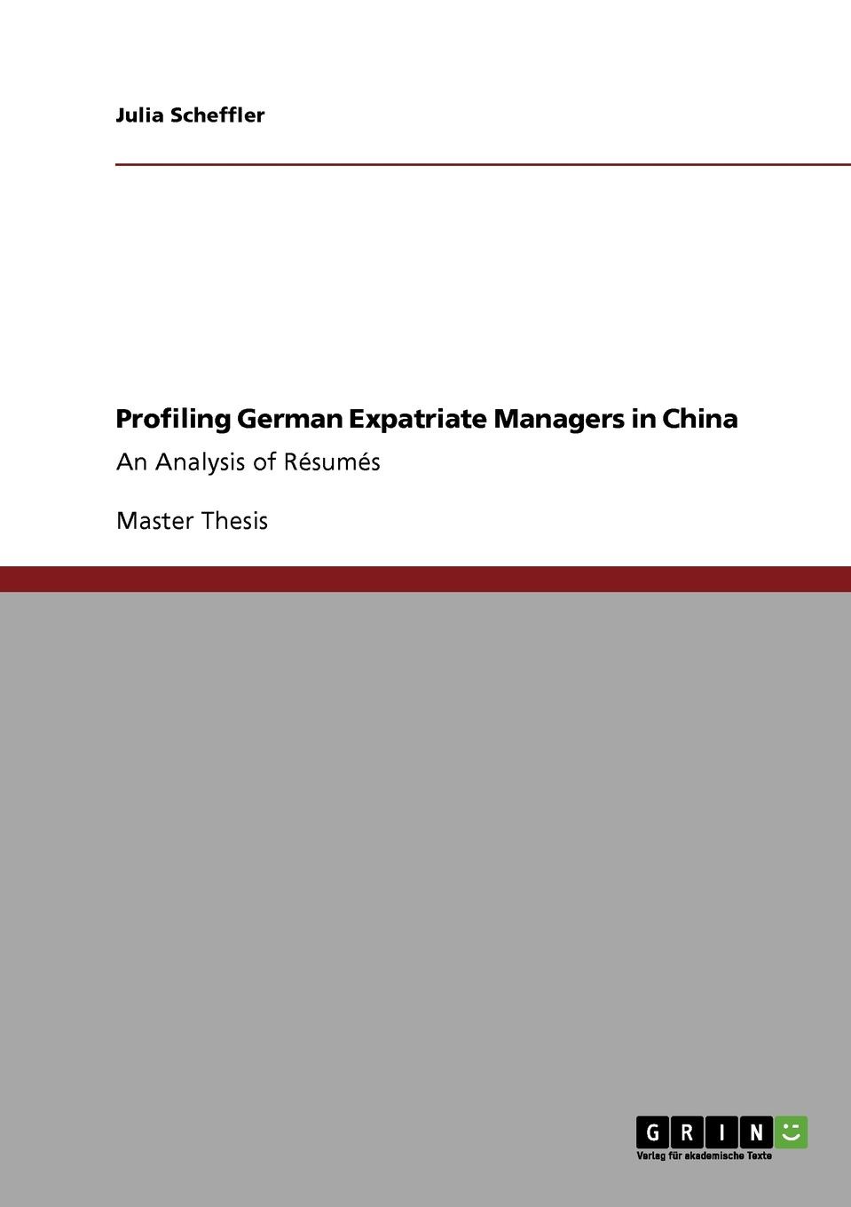 фото Profiling German Expatriate Managers in China