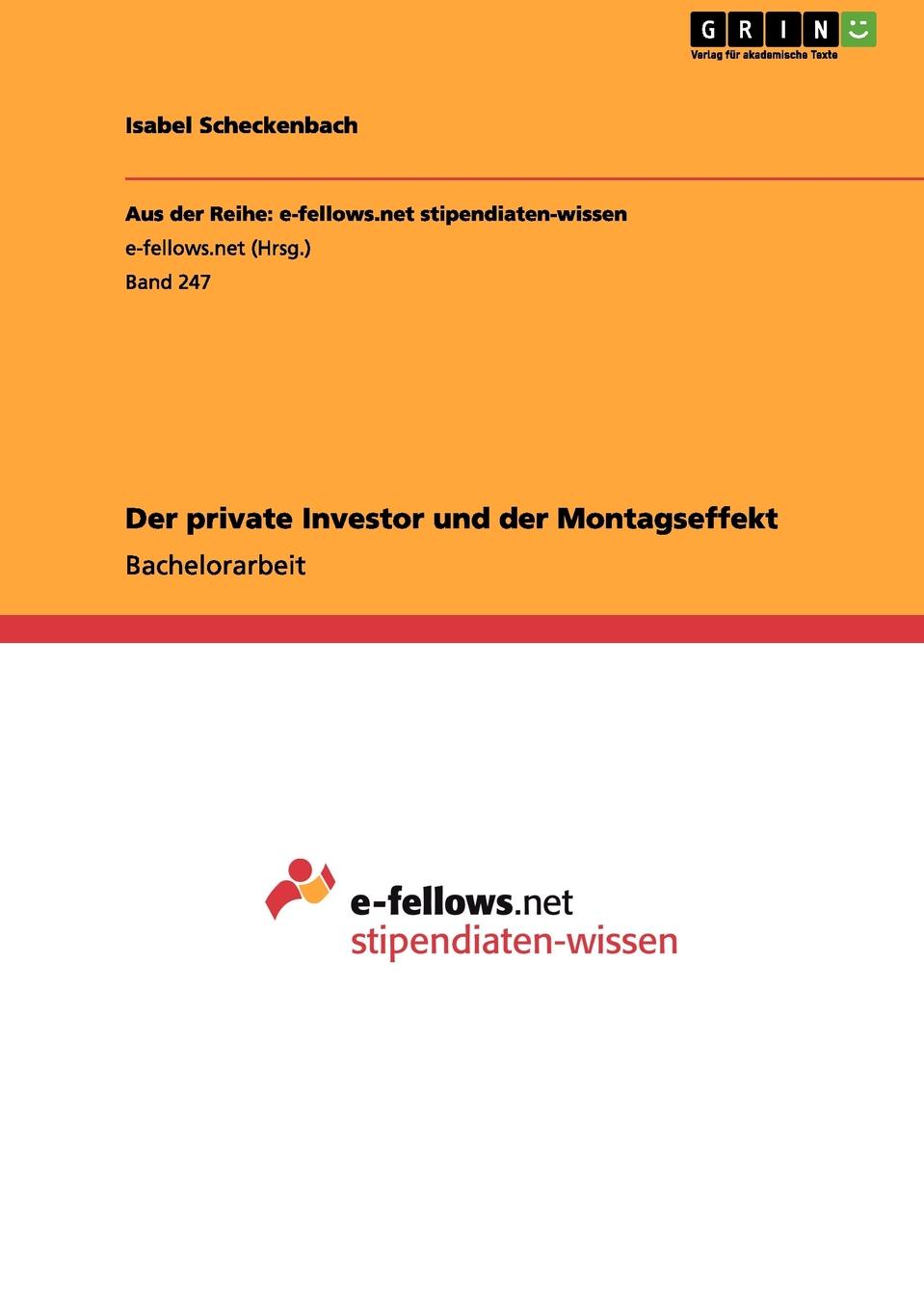 фото Der private Investor und der Montagseffekt