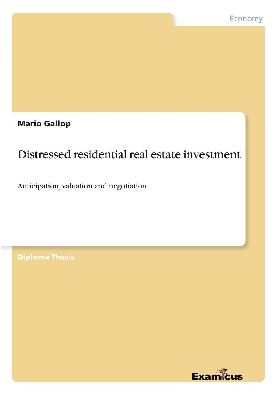 Distressed residential real estate investment