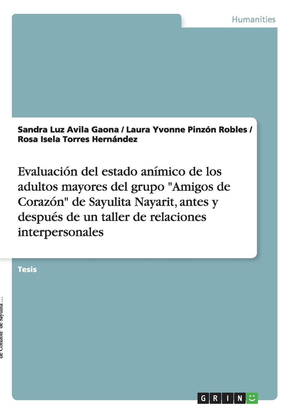 Evaluacion del Estado Animico de Los Adultos Mayores del Grupo \