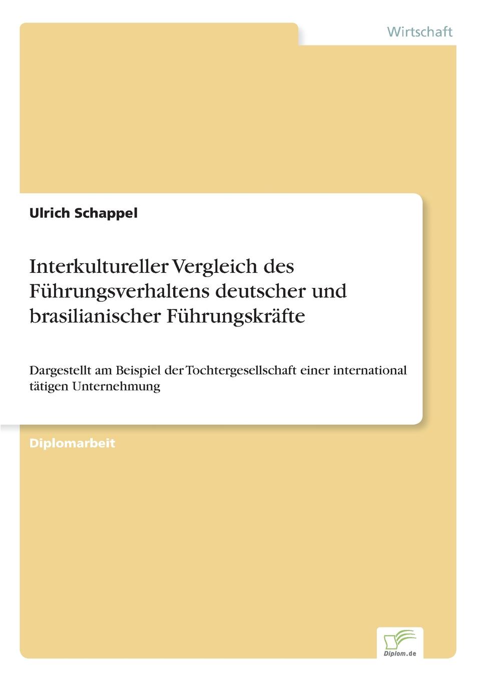 фото Interkultureller Vergleich des Fuhrungsverhaltens deutscher und brasilianischer Fuhrungskrafte