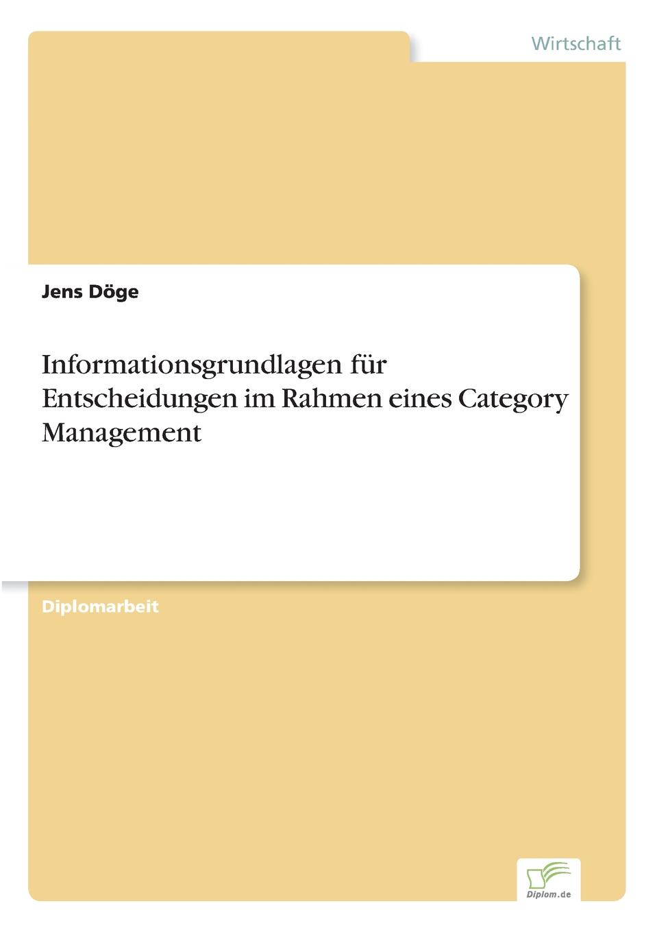 фото Informationsgrundlagen fur Entscheidungen im Rahmen eines Category Management