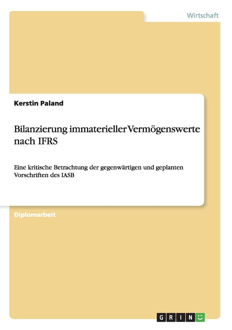 Bilanzierung immaterieller Vermogenswerte nach IFRS