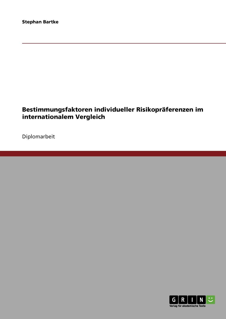 фото Bestimmungsfaktoren individueller Risikopraferenzen im internationalem Vergleich