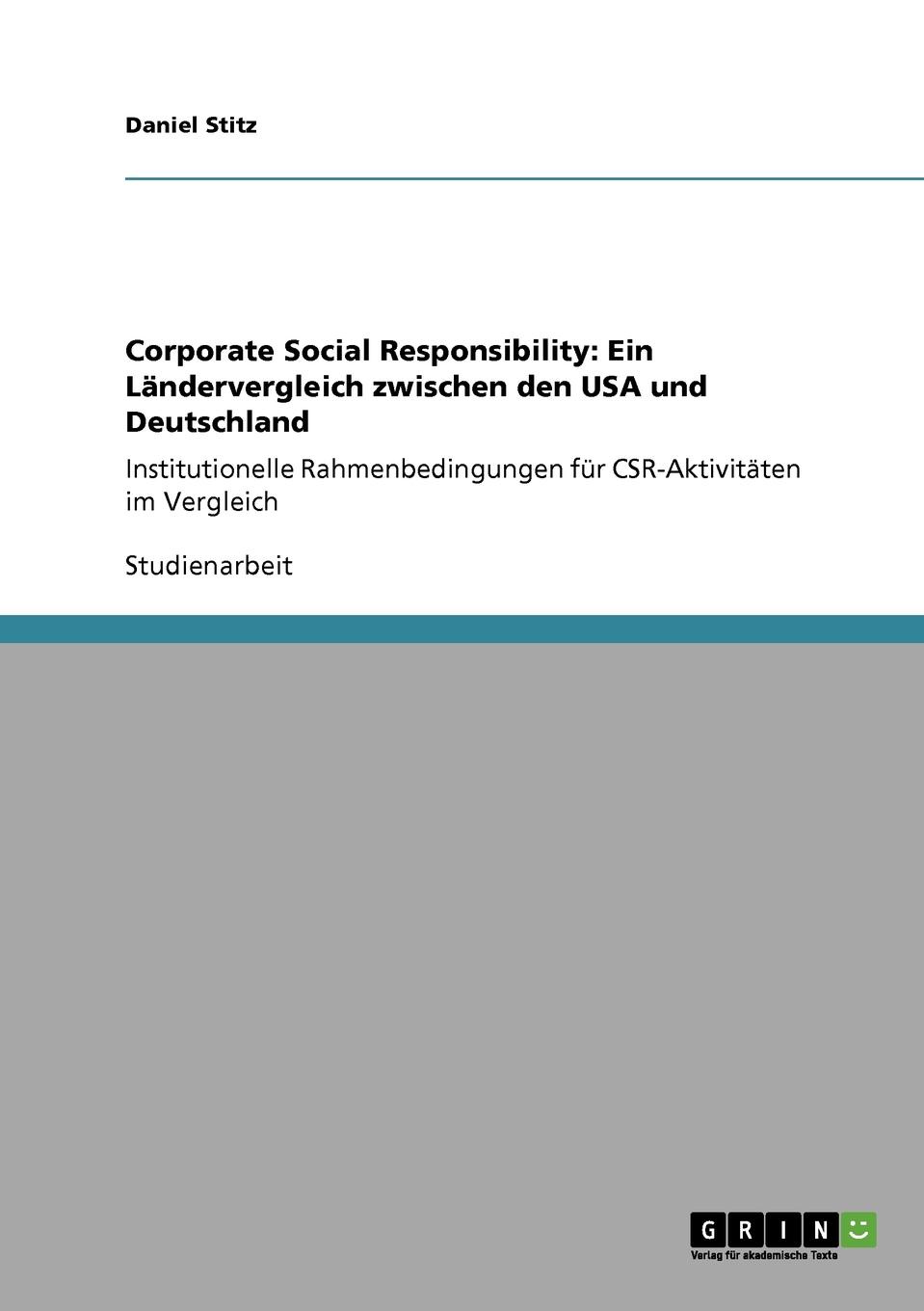 фото Corporate Social Responsibility. Ein Landervergleich zwischen den USA und Deutschland